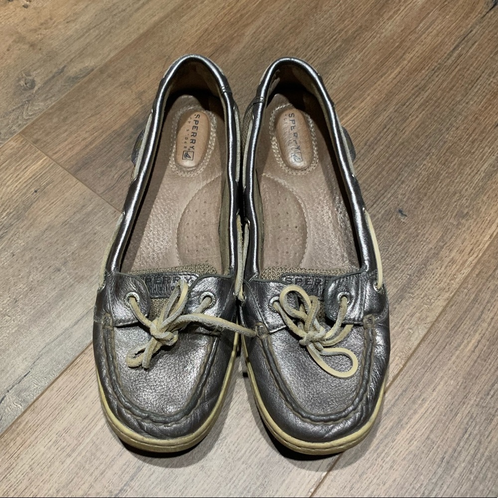 Metallic Sperry Topsiders